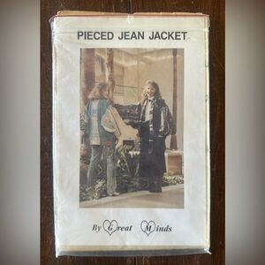 1990 Great Minds Pieced Jean Jacket sewing pattern